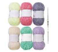 Scrubs Filato Handmade Sparkles Piatto Poliestere Cucito Forniture per Artigianato Scrubby per Strofinacci Uncinetto Fatto a mano