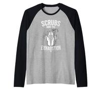 Scrubs Hide The Exhaustion - Design Operatori Sanitari Maglia con Maniche Raglan