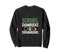 Scrubs Shamrocks E Shenanigans Infermiera St Patricks Felpa