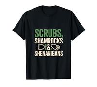 Scrubs Shamrocks E Shenanigans Infermiera St Patricks Maglietta
