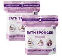 Scrubzz Salviette da bagno usa e getta senza risciacquo - Salviette doccia monouso all-in-1, basta inumidire, schiuma e asciugare senza shampoo o risciacquo (confezione da 2)