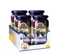 Scrucchiata d’Uva 350g Confettura Extra 150% Frutta Crema Spalmabile per Dolci Crostate e Colazione Qualità Italiana - Variazioni 4/8/12 Pezzi (4 PEZZI)