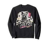 Scruff Justice Dog Punk Rock Terrier Proprietario Felpa