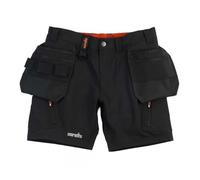 Scruffs Alverton 20,3 cm Short - Costruito per Il Movimento, Lo stoccaggio e Lunghe giornate sugli Strumenti., Nero, 32 Slim Short