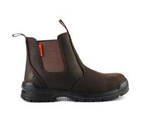 Scruffs Croften Safety Dealer Boots, Stivali Chelsea Uomo, Marrone, 42 EU