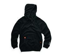 Scruffs Eco Worker Felpa con cappuccio, Nero, M