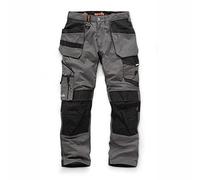 Scruffs Pantaloni da uomo Trade Holsterhose, Schwarz, Grafite, 36 W
