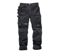 Scruffs PRO Flex Plus Holster Pantaloni da Lavoro da Uomo, Nero (Nero 001), 34W / 30L