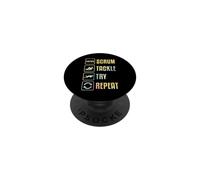 Scrum Tackle Prova a ripetere una semplice grafica di rugby PopSockets PopGrip Adesivo