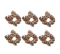 Scrunchie Leopardato per Chioma, 6 Pezzi per Donne | Stile Femminile Decorativo, Delicato senza Tirare, per Ciuffi Ribelli, Chioma Folti e Attività in Palestra