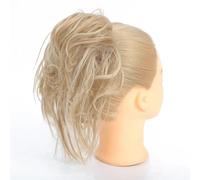 Scrunchie Per Capelli Da Donna Ciambella Chignon Capelli Biondi Castani Fascia Elastica Realizzata Con Capelli Sintetici Ad Alta Temperatura 24-613