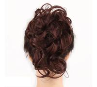Scrunchie Per Capelli Da Donna Ciambella Chignon Capelli Biondi Castani Fascia Elastica Realizzata Con Capelli Sintetici Ad Alta Temperatura AM41-33