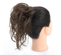 Scrunchie Per Capelli Da Donna Ciambella Chignon Capelli Biondi Castani Fascia Elastica Realizzata Con Capelli Sintetici Ad Alta Temperatura 8