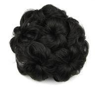 Scrunchies for capelli sintetici, chignon for capelli ricci, elastico for capelli, bigodini for capelli da donna(H)