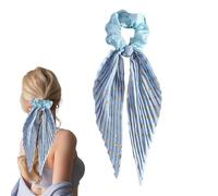 Scrunchies For Women - High Elasticity Fabric Ponytail Holder | Soft Scrunchie Ties, No Damage Styling Accessory, Stretchy Band, Long Medium Fine Hairstyle Support For School Office Travel Party Weddi