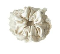 Scrunchies Per Capelli 3 pezzi di corda elastica for capelli in pizzo di alto livello, semplice, piccola, dolce, profumata, dal temperamento delicato(Color 5)