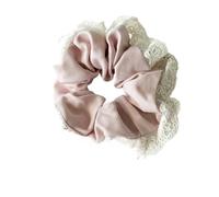 Scrunchies Per Capelli 3 pezzi di corda elastica for capelli in pizzo di alto livello, semplice, piccola, dolce, profumata, dal temperamento delicato(Color 2)