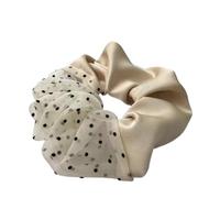 Scrunchies per Capelli 5 elastici for capelli a pois bianchi e neri da donna(Color5)