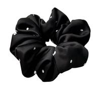 Scrunchies per Capelli 5 elastici for capelli a pois bianchi e neri da donna(Color9)