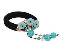 Scrunchies Per Capelli Elastico Per Cavallo Con Fiore Di Strass Elastici Per Coda Di Cavallo