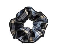 Scrunchies per capelli oversize motivo a quadri elastici per capelli elastici per capelli decorazione per la testa della signora bella parrucchino