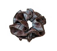 Scrunchies per capelli oversize motivo a quadri elastici per capelli elastici per capelli decorazione per la testa della signora bella parrucchino