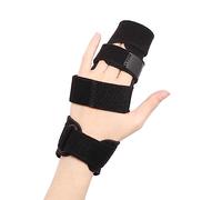 Scrunhau Tutore Dito a Scatto per 3 Dita Stecca per Dito Malleabili Ttutore Mignolo Mano Sinistra per Dito Rotto Contratture delle Dita Fratture Metacarpali Tutore per la Mano con Supporto per le Dita