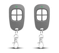 SCS Sentinel - 2 telecomandi 4 canali 433,92 MHz per cancello e garage, telecomando Sentinel compatibile con AAM0085, sicuro, durevole e facile da programmare, colore: Grigio