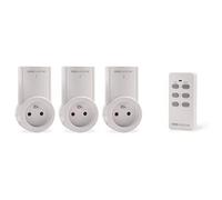 SCS SENTINEL HCN0016 all'Interno Connettore remoto-Tirare Taglio Corrente-Assunzione télécomandée con Telecomando-Kit 3 Presa telecomandati Controlpower 2300W-HCN0016, Bianco