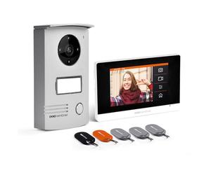 SCS Sentinel - PVF0046 - Videocitofono a 2 fili con touch screen da 4,3" - Videocitofono, campanello, staffa da parete, adattatore, viti e fissaggi - VisioDoor 4.3+ RFID