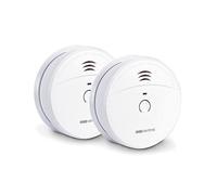 SCS Sentinel - SDA0042 - Confezione Da 2 Rilevatori Di Fumo Autonomi - Allarme Minimo 85 Db - Pulsante Di Autotest - Allarme Acustico Con Indicatore Visivo - Batterie Da 9 V - Smokealarm 5Y