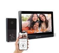 SCS Sentinel - Videocitofono Collegato via cavo VisioWiFi 10 - Touchscreen da 10 Pollici - Wi-Fi 2,4 GHz - Visione Notturna - Grandangolare - 255 x 180 x 28,5 mm