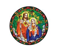 SCSHY Adesivo per Auto 13Cm * 13Cm Sacri Cuori di Gesù Maria Adesivo per Auto in PVC