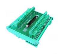 SCSI-100P-A Morsettiera PCB a 100 pin si collega per montaggio su guida DIN, design compatto, nero, misura 149 mm x 125 mm x 52 mm, adatta per controllo motori PLC uso industriale