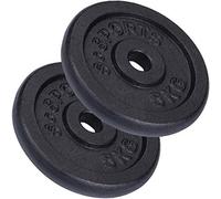 ScSports - 2 Dischi da 5 kg per bilanciere, foro 30 mm