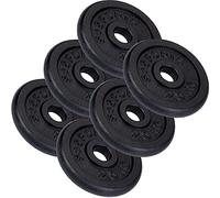 SCSPORTS® Dischi Pesi in Ghisa 30 mm, Set 2-120 kg per Bilancieri e Manubri