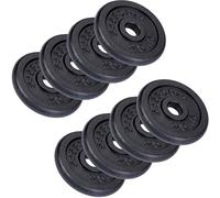 SCSPORTS® Dischi Pesi in Ghisa 30 mm, Set 2-120 kg per Bilancieri e Manubri