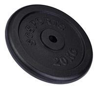 ScSPORTS® Dischi Pesi - in Ghisa, Set da 40kg a 120 kg, Singolo da 20/25/30 kg, Foro 30/31mm, Nero - Piastre Peso per Palestra, Bilanciere, Manubri, Allenamento a Casa, Fitness