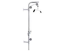 ScSPORTS® Stazione Lat Pulldown - Barra Lat Machine e Tricipiti, per Parete, Antiscivolo, Carico Massimo 100 kg, in Acciaio - Stazione Cavi, Sistema Pulegge da Muro, Palestra da Casa