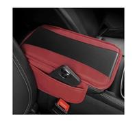 SCSTHRCRA Per M&aserati per Quattroporte per Spyder Levante Coupé GranTurismo Mc20 Cuscino Bracciolo Centrale Copertura Portaoggetti Console Centrale Bracciolo Centrale Auto(1pc-Red)