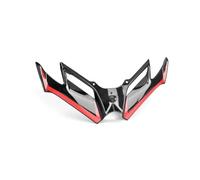SCSTHRCRA Spoiler Laterale per Moto per QJMotor per SRK 800RR, Spoiler Anteriore per Moto, Aletta di Copertura Aerodinamica (Black And Red)
