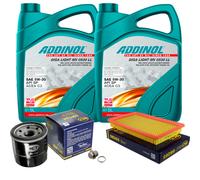 SCT Controllo Set 10L ADDINOL GIGA LIGHT MV 5W-30 Per Subaru SVX CX 3.3I 24V