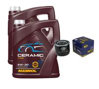 SCT Controllo Set 10L MANNOL Ceramic 5W-30 Per Volvo 340-360 1.4 1.6 Diesel