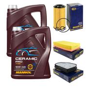 SCT Controllo Set 10L MANNOL Ceramic Pro 10W-40 Per Mercedes-Benz E-Klasse