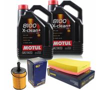 SCT Controllo Set 10L Motul 8100 X-CLEAN+ 5W-30 Per VW Multivan V 2.5 TDI