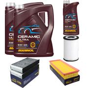 SCT Controllo Set 11L MANNOL Ceramic 5W-40 Per Mercedes-Benz M-Klasse ML 350