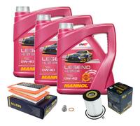 SCT Controllo Set 12 L MANNOL LEGEND+ESTER 0W-40 Per Mercedes-Benz