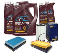 SCT Controllo Set 12L MANNOL Ceramic 5W-40 Per Mercedes-Benz Viano 3.7 3.2
