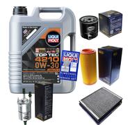 Sct Controllo Set 5 L Liqui Moly Top Tec 4210 0W-30 per Audi A2 1.4