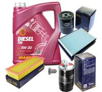 SCT Controllo Set 5 L MANNOL Diesel TDI 5W-30 Per Seat Cordoba 6K1 6K2